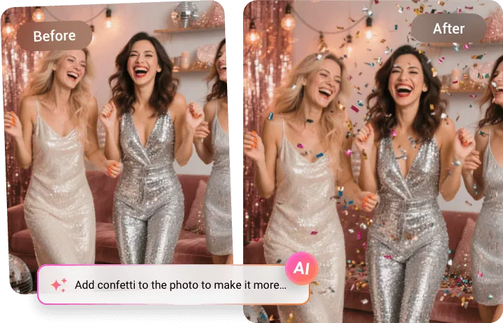 Realistic Festive Photo Look, One-tap Delivered by AI