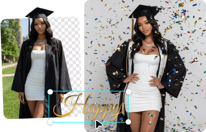 Customize Your Confetti Photo, Creative Touch to Stand out