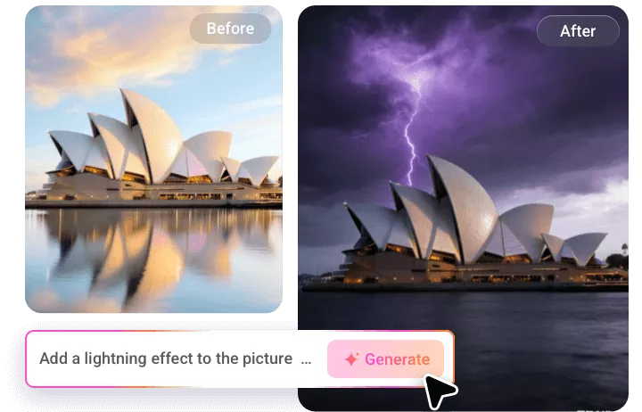 Dramatic Lightning Effect to Photo in One Click