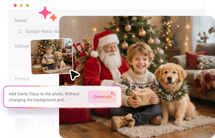 一键添加圣诞老人到照片