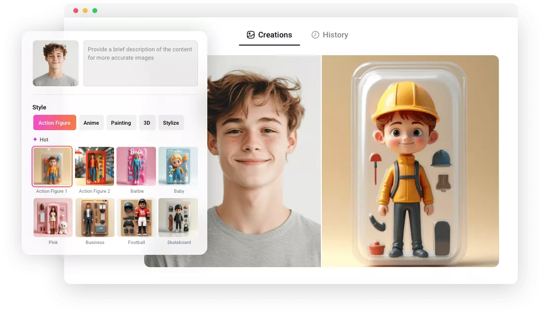 AI Action Figure Generator Online