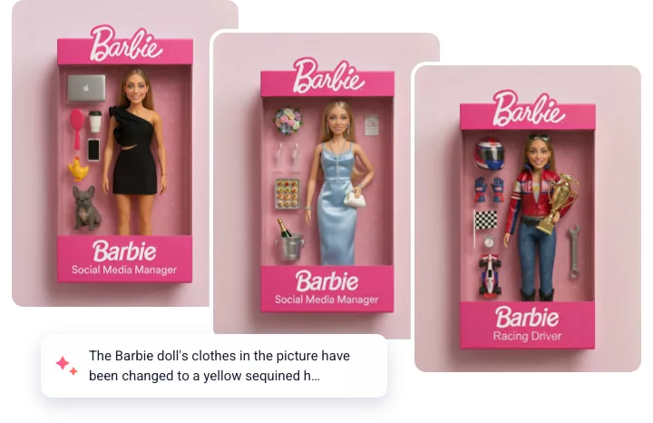 AI輕鬆定制專屬芭比造型