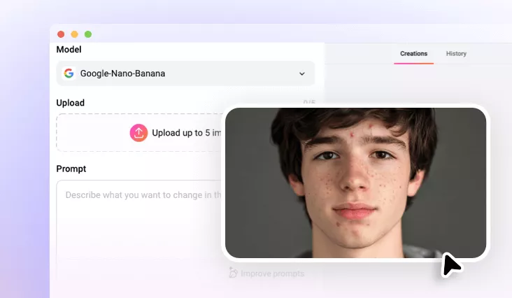 How to Remove Blemishes from Photo with FlexClip AI?