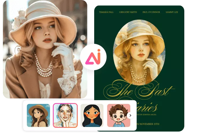 Transform Ordinary Image into Artistic Book Cover with AI Magic