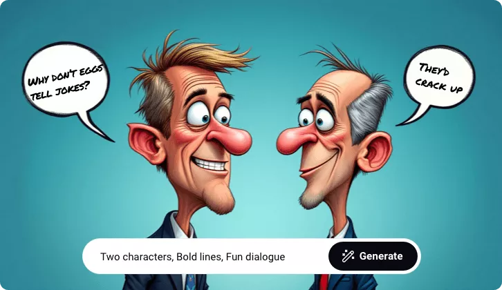 Create Caricature Images with AI from Text