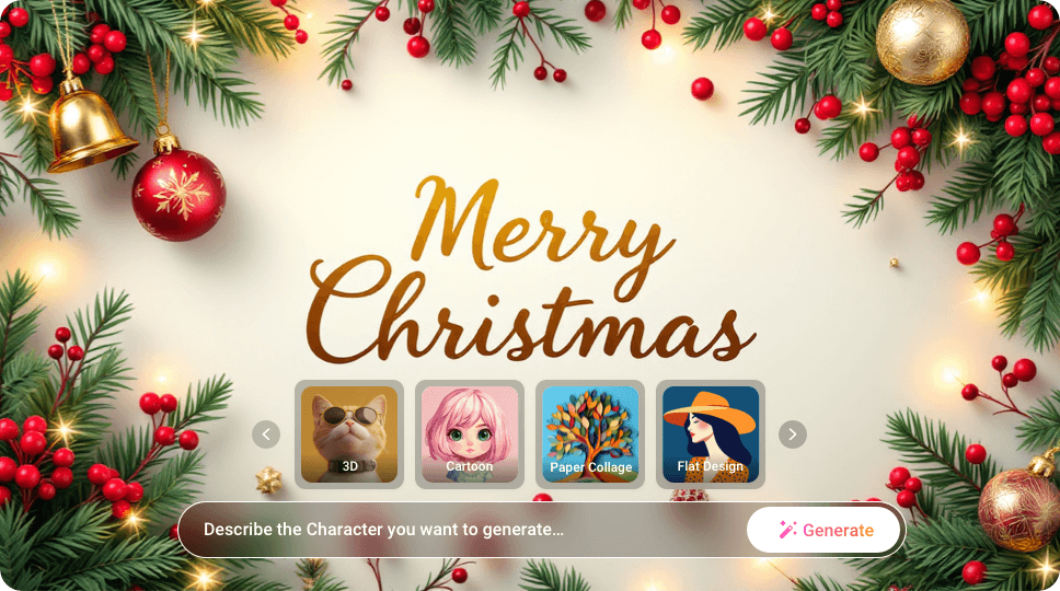 AI Christmas Card Generator - FlexClip screenshot