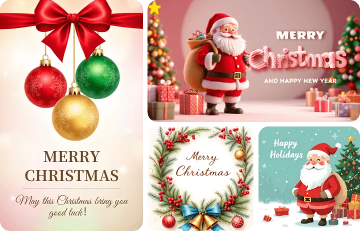 Generate Christmas Cards in Any Style