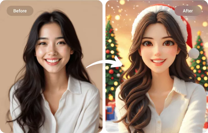 Turn Your Photo into Christmas Style