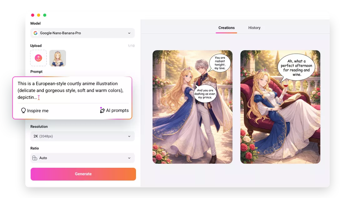 AI Comic Strip Generator Online