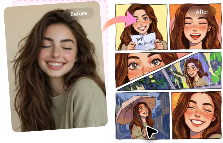 Turn Your Selfie into the Comic with AI