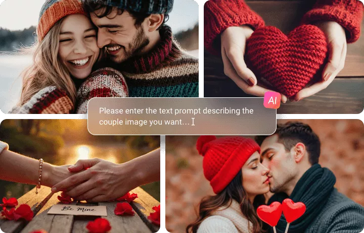 Instantly Turn Text into Your Dream Couple Photo with AI