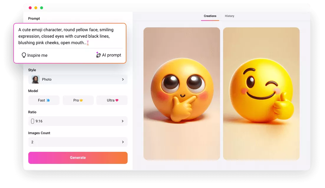 Custom AI Emoji Generator Online