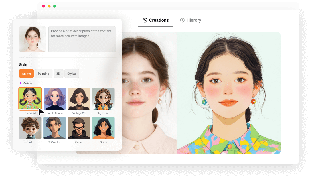 AI Face Filter | Give Your Portrait a New Look
