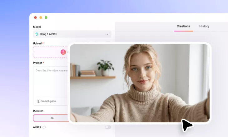 Comment utiliser l'effet de vol par IA de FlexClip ?