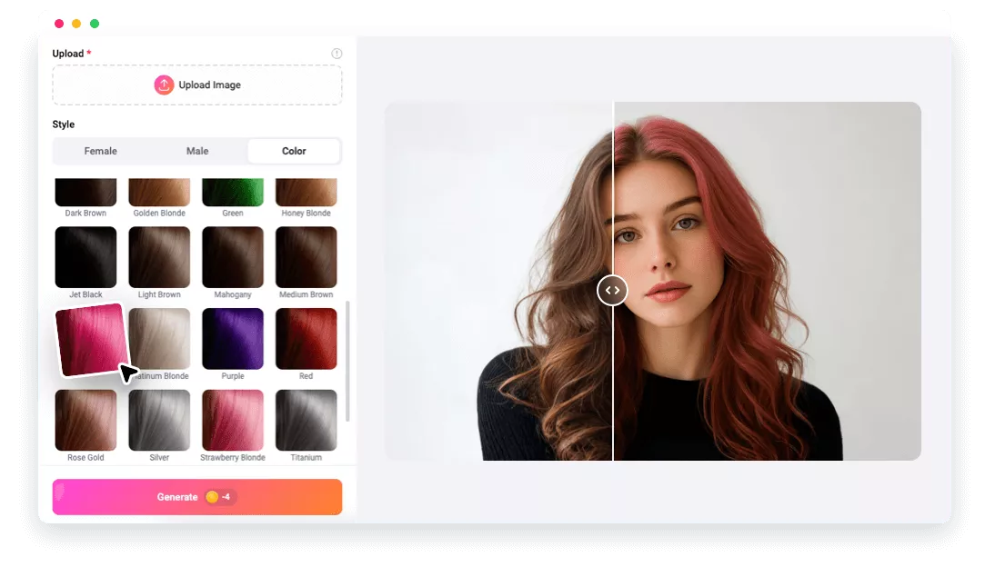AI Hair Color Changer