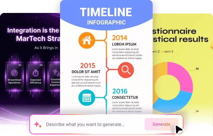 Instantly Turn Ideas into Aesthetically Infographics