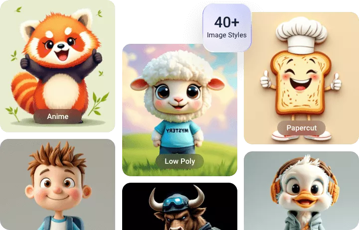 Diverse Mascot Image Creation Results