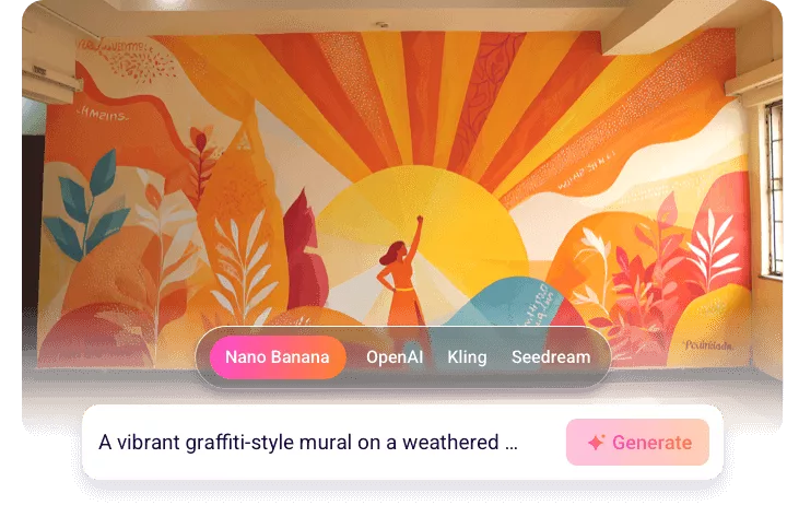 先進 AI 模型，將創意轉化為壁畫藝術