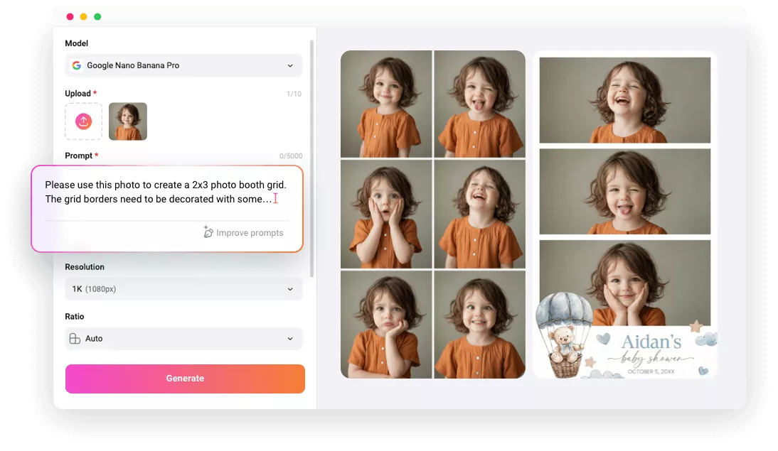 AI Photo Booth Online