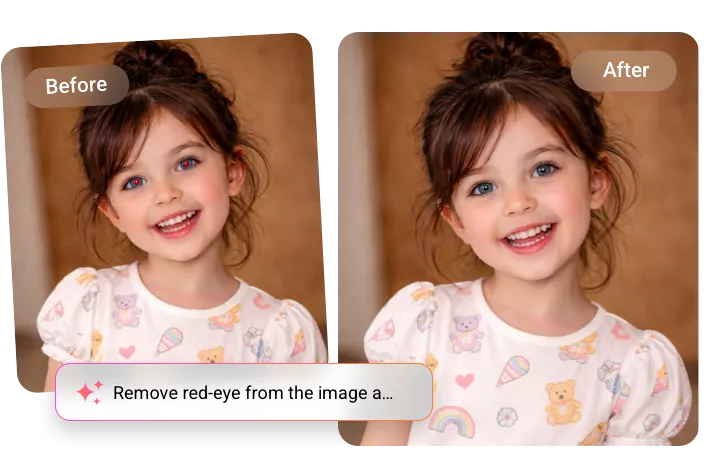 Fast Red Eye Removal with Instant Preview