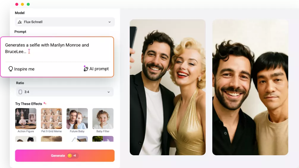 AI Selfie with Celebrity Generator