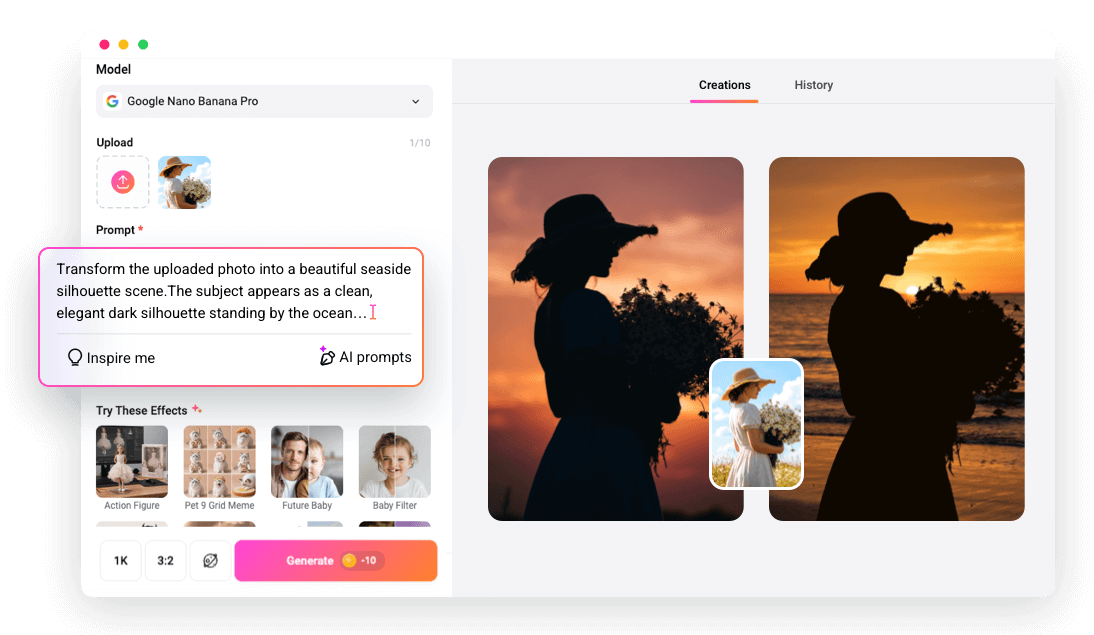 AI Silhouette Maker – Turn Your Photos into Sharp Silhouettes in