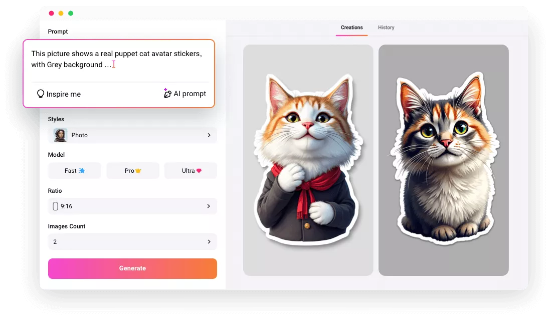 AI Sticker Generator Online