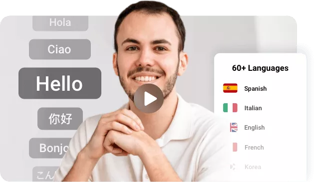 Traduza legendas em mais de 60 idiomas