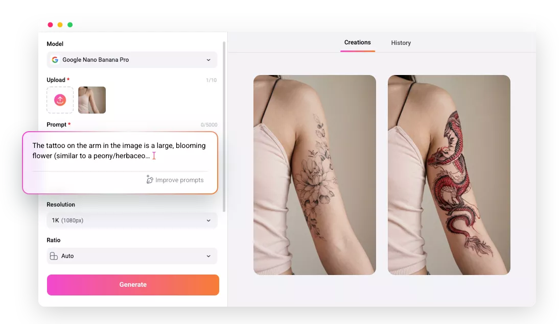 Virtual Try-On Tattoos