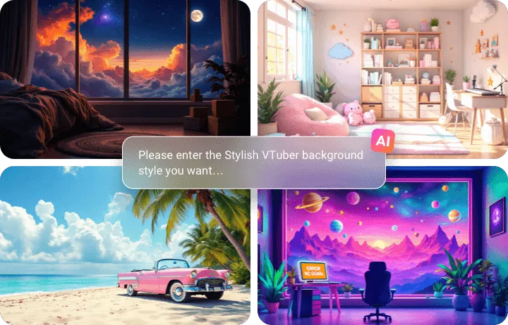 Design Stylish VTuber Backgrounds