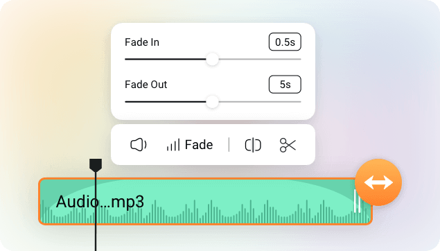 Split, Trim/Cut, Fade in, and Fade out to Meet Your Needs
