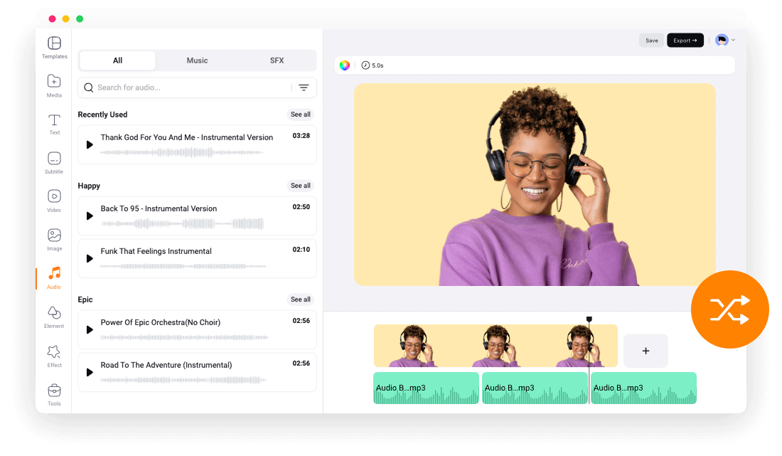 Free Audio Looper - Loop Music & Voice Recordings Online | FlexClip