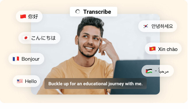 Effortlessly Transcribe Audio in 140+ Languages