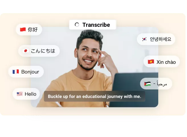 Effortlessly Transcribe Audio in 140+ Languages