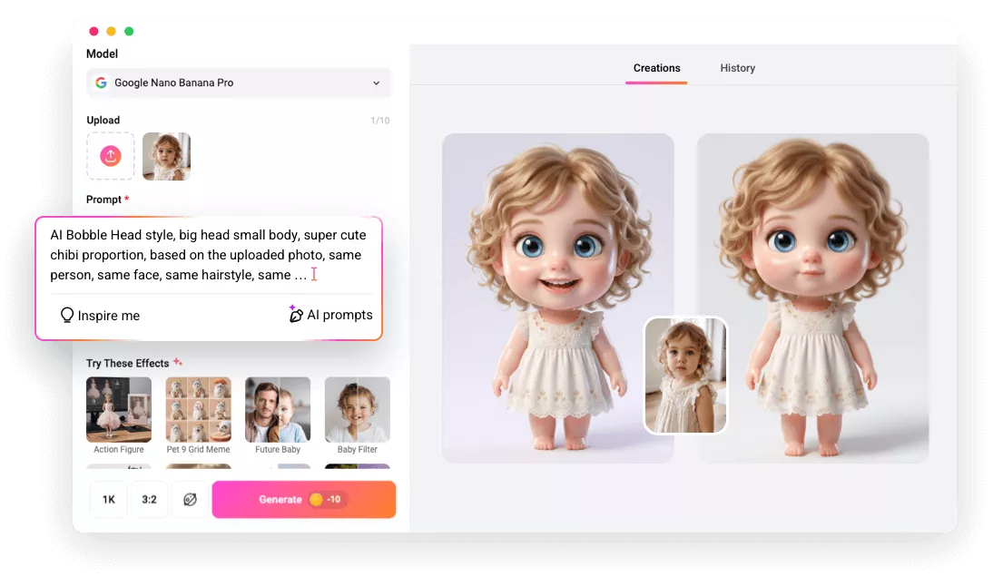 AI Bobble Head Generator