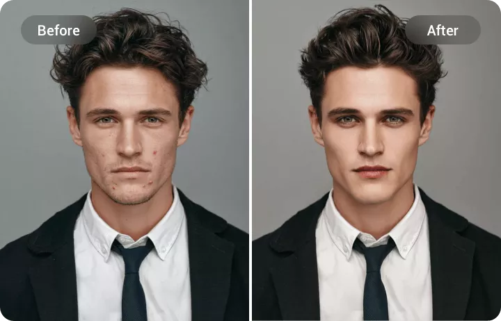 Online AI Bold Glamour Filter for Your Photo