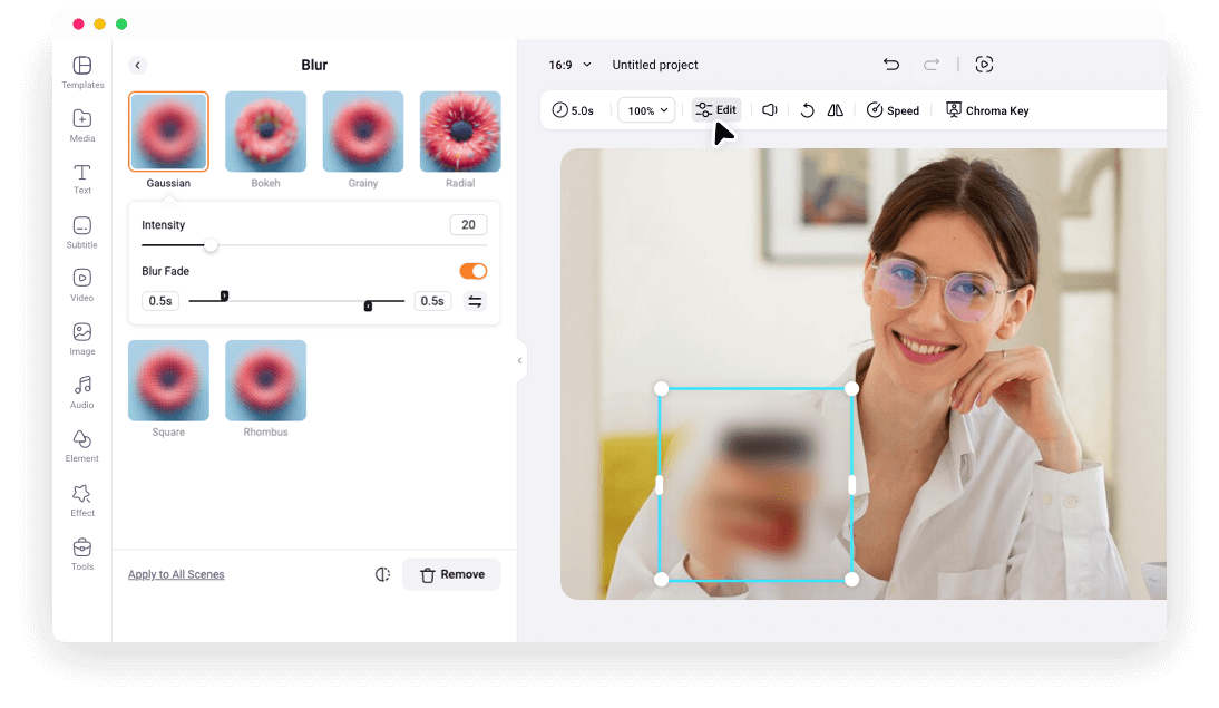Censor Video Online - Add Blur and Bleep to Censor Visual as Well as Audio