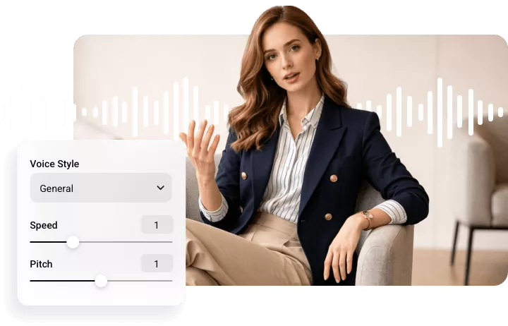 Customize Tone, Speed, Pitch as Needed