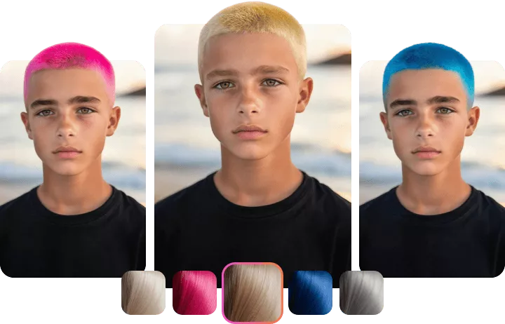 Colorful Crew Cuts: Try Black, Brown, and Pink Styles