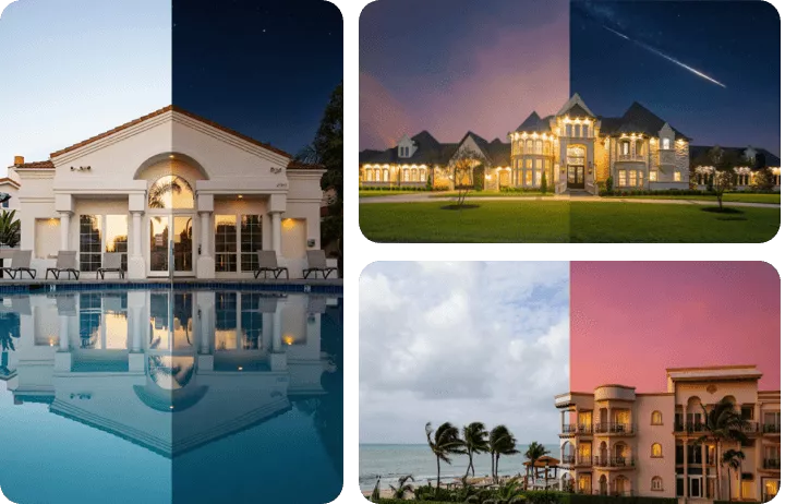 Create Day to Night Photo Effect Online