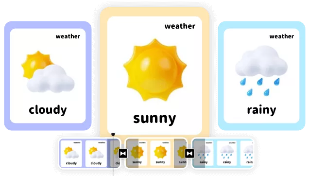 Criar apresentações de slides de flashcards