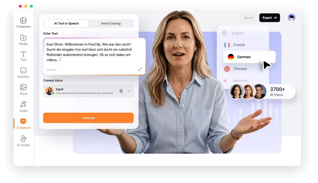 AI German Text to Speech Generator