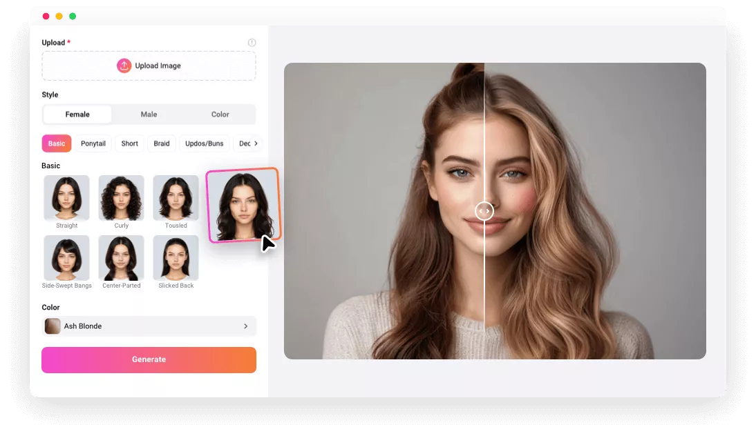 Hairstyle Simulator for Female