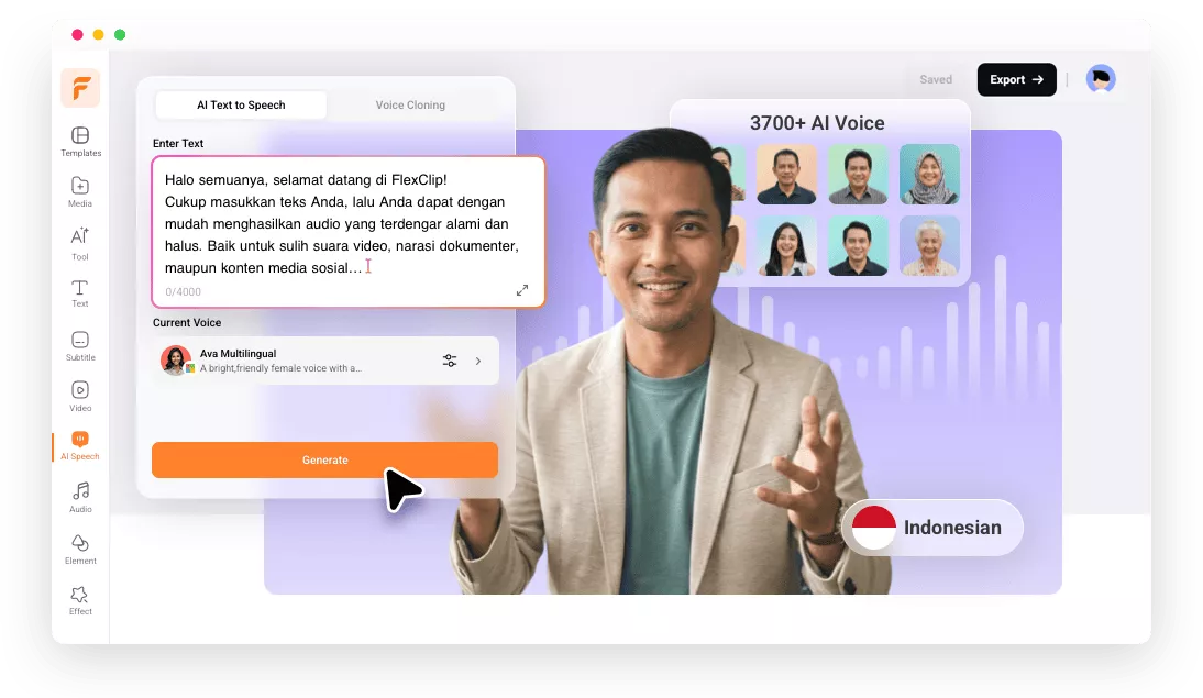 Indonesian Text to Speech