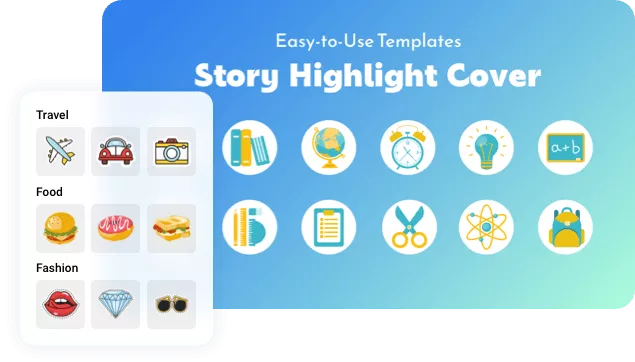 Explore Millions of Elements to Create Highlight Icons