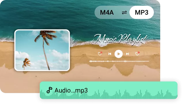 Conversões de áudio M4A em MP3 sem perdas