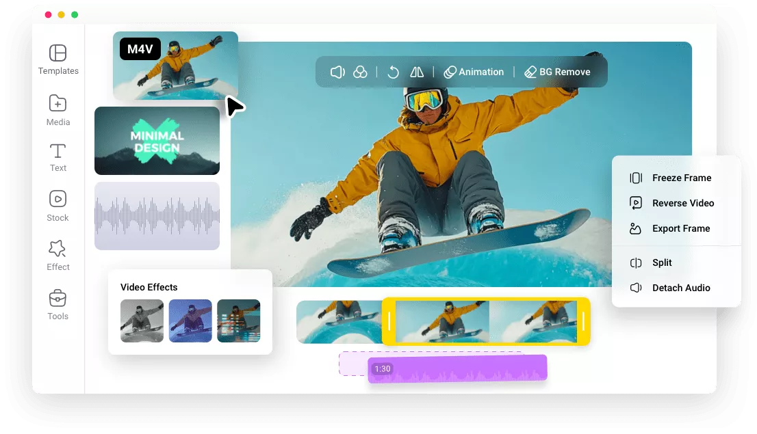 M4V Video Editor Online