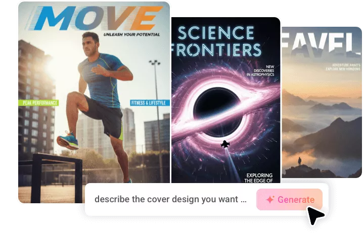 Studio-quality Magazine Cover, Smart AI Design