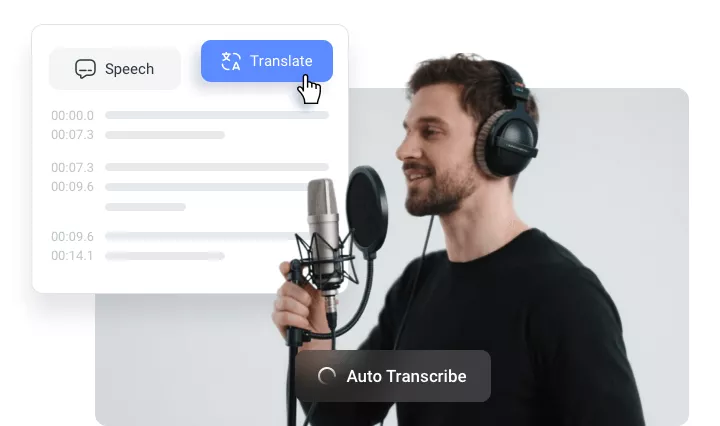Traduza e dobre as transcrições das reuniões com um clique