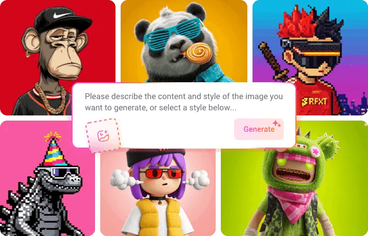 Create NFT Crypto, Monkey, Digital & Pixel Art